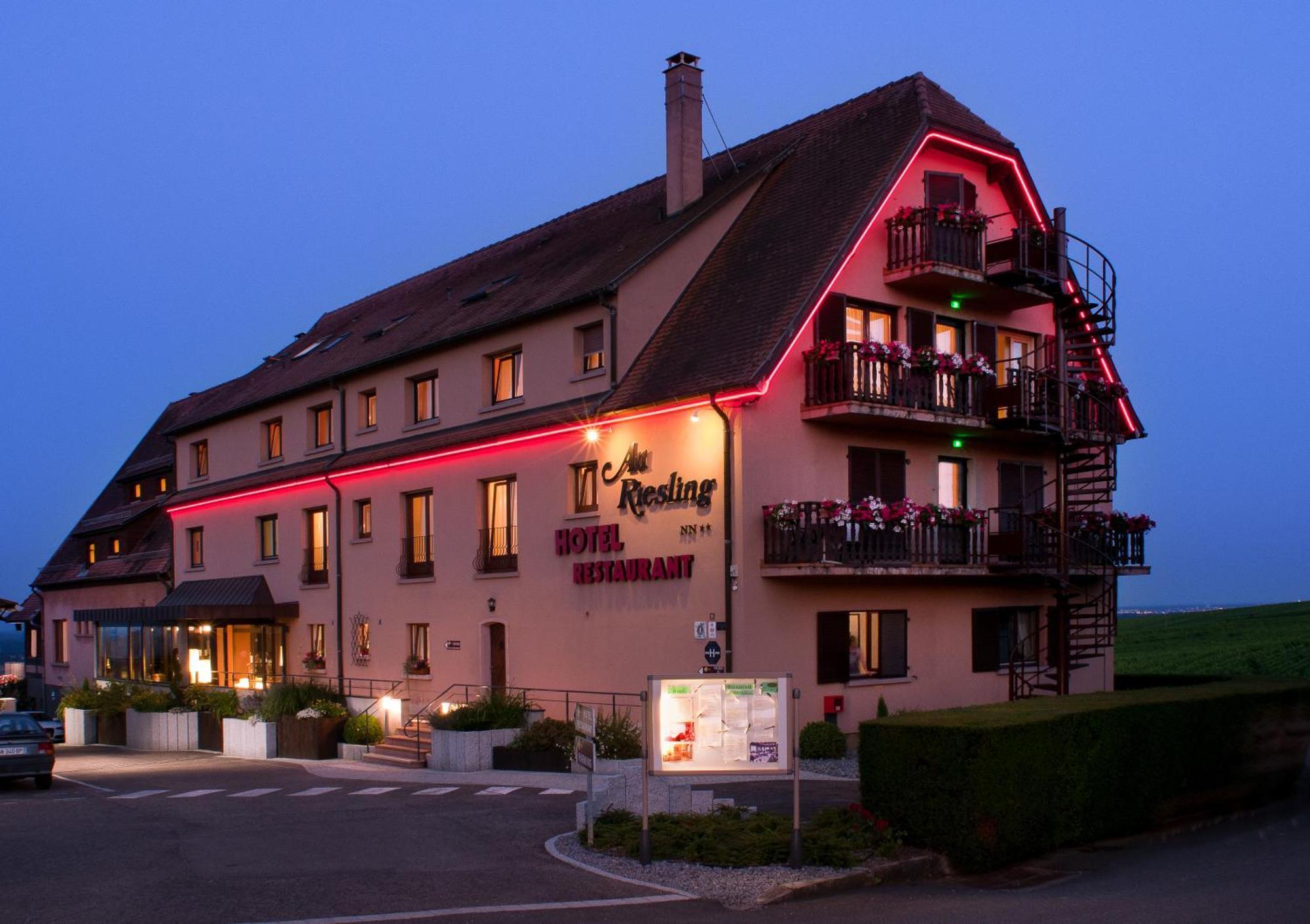 Hotel Restaurant Au Riesling Zellenberg Kültér fotó